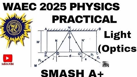 2025 WAEC  PHYSICS PRACTICAL OPTICS QUESTION 2
