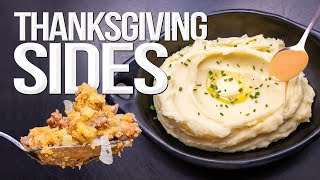 THE BEST MASHED POTATOES, GRAVY & STUFFING (THANKSGIVING TRIFECTA) | SAM THE COOKING GUY