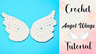 : Crochet Angel Wings Tutorial for Beginners | Crochet Angel Wings Applique