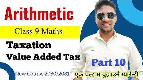 Vat Class 9 | Taxation Class 9 | Class 9 Math Taxation | Math Class 9 Chapter 2  @mindyourchoices