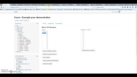 Tutoriel Moodle - Gestion de groupes