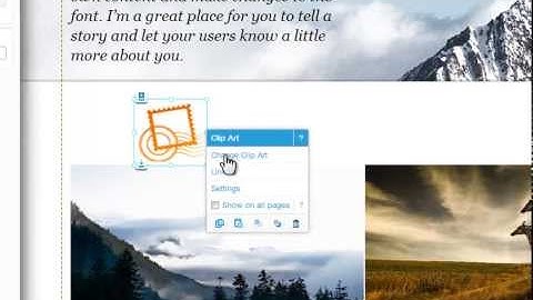 HTML Website Builder | Adding Clip Art in Wix.com