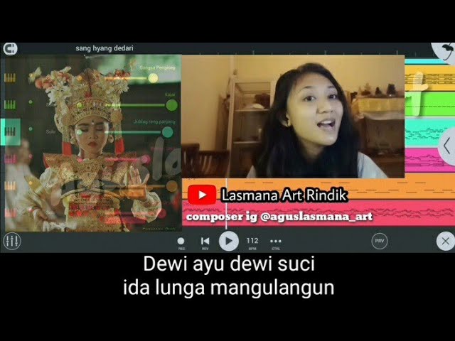 Sang Hyang Dedari (cover) Single Vocal + Lirik durasi panjang class=