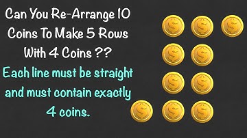 5 rows of 4 with 10 pennies || 5 rows of 4 trees riddle || Clever Logical Riddle