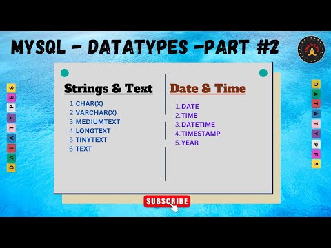 Video: CHE COS'È il tipo di dati SET in MySQL?