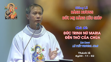 Giảng lễ HÀNH HƯƠNG KÍNH ĐỨC MẸ HẰNG CỨU GIÚP - 6g30 - 11/02/2023 - Lm Luca LÊ VIẾT PHƯƠNG CSsR