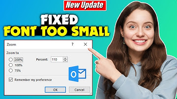 How to FIX Font too small to read in Outlook when composing email (100% Solved)