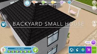 Sims Freeplay Designs ~ Backyard small house