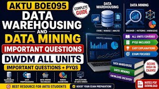 Data Warehousing and Data Mining BOE095 Important Questions AKTU| DWDM Important Questions AKTU