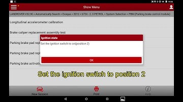 Evoque Longitudinal Accelerometer Calibration, Range Rover 2012