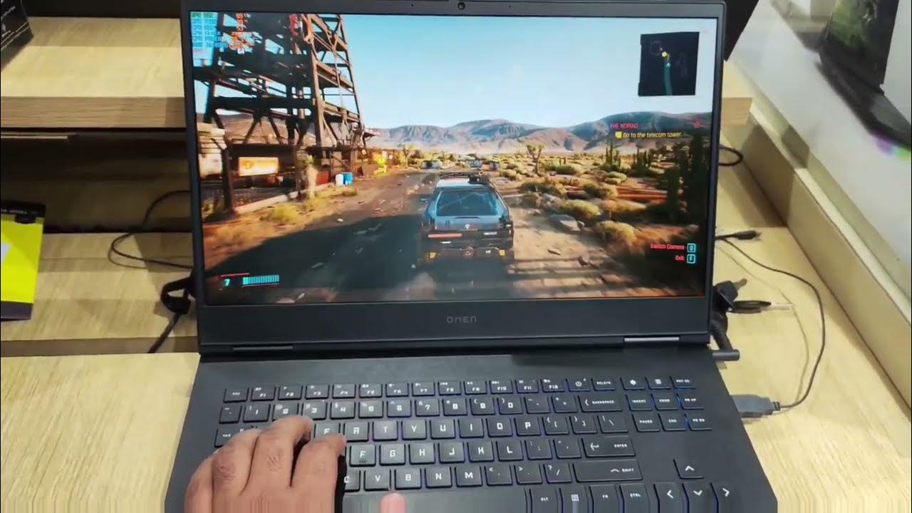 Hp omen test cyberpunk extreme ultra + ultra + high + medium + low best gaming laptop test 2024