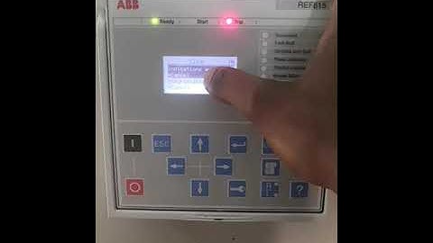ABB REF615 Relay LED Reset