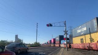 Up 5435 Monster Inpoa Train South, Power Inn Rd. Railroad Crossing, Sacramento Ca