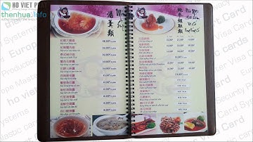 in menu giá rẻ, in menu gia re, thuc don, mau menu, menu đẹp, lam menu tai xuong gia cong thuc don