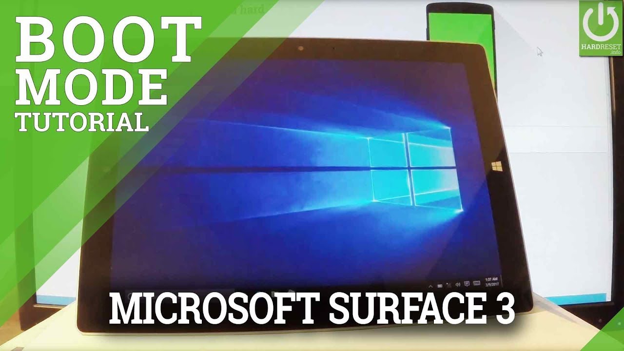 Pounding Person med ansvar for sportsspil hørbar Boot Mode in MICROSOFT Surface 3 - Enter & Quit Boot Mode - YouTube