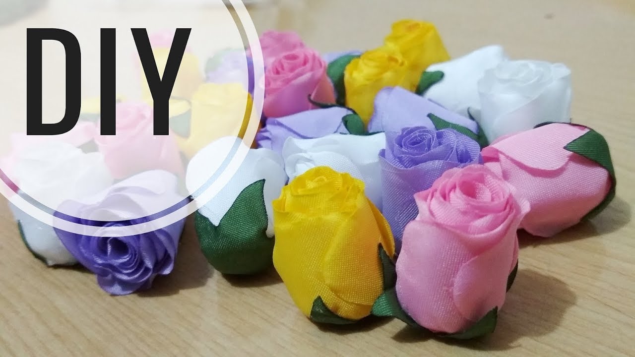 Diy Cara Membuat Mawar Kuncup Asahi Tutorial Rose Bud Fabric Flower For Beginner Youtube Fabric Flowers Diy Flower Diy Crafts Fabric Flowers