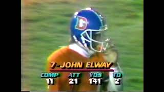 NFL 1985 11-11-85 Denver Broncos @ San Francisco 49ers pt 2 of 2