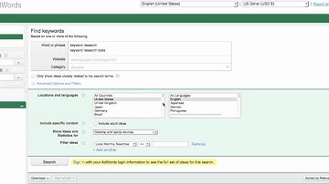 Google Adwords Keyword Tool - PageLadder