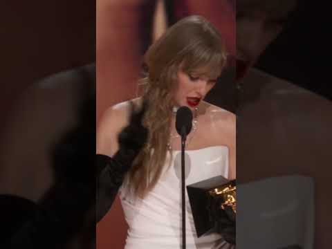 Taylor Swift announces new album ‘The Tortured Poets Department' at the 2024 Grammys #shorts