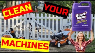 How to SUPER CLEAN your MOWER, and LAWN EQUIPMENT