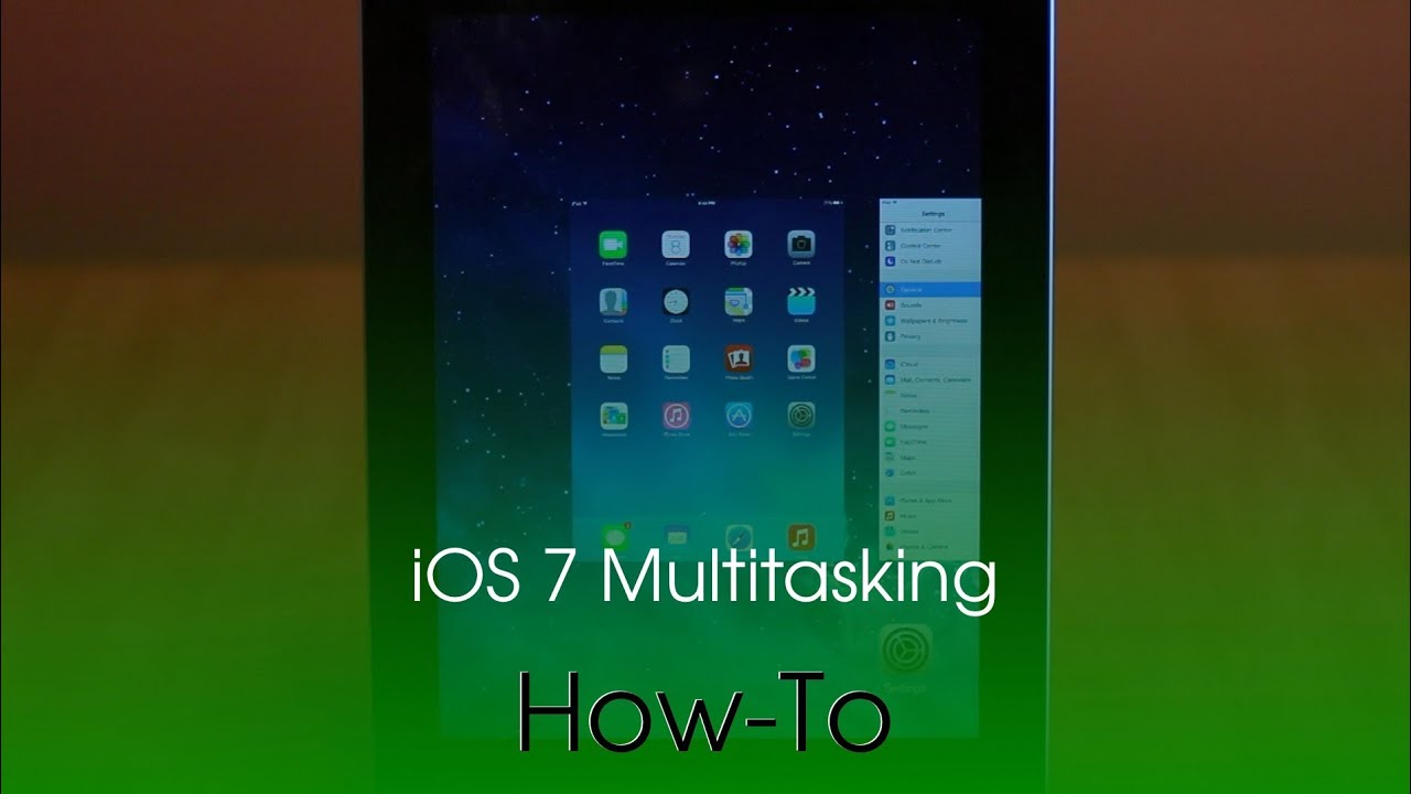 How To Use Multitasking In iOS 7 - YouTube