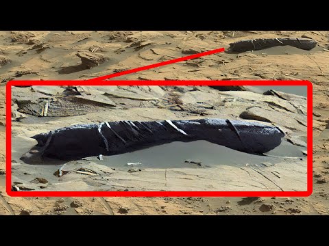 Cilindro metálico en forma de torpedo capturado en la superficie de marte | Curiosity Rover | Mars