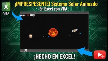 Sistema Solar en Excel Animación