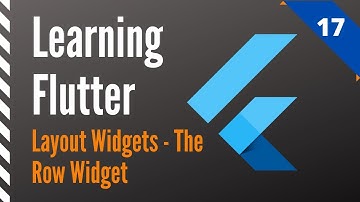 Learning Flutter, Part 17, Layout Widgets-The Row Widget