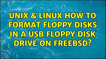 Unix & Linux: How to format floppy disks in a USB floppy disk drive on FreeBSD?