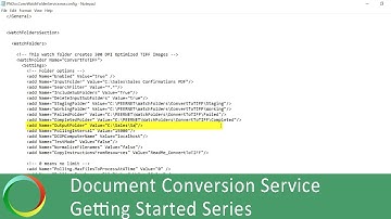 Configure Watch Folder | 4 of 5 Document Conversion Service Getting Started Series | PEERNET
