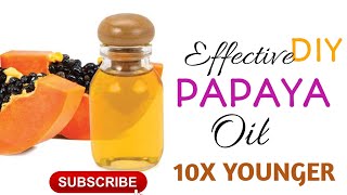 How to make Effective Papaya Lightening Oil for all skin, and skin repair DIY | korean skincare