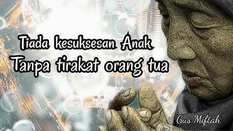 Dengarkan sebelum menyesal pesan penting dari GUS MIFTAH