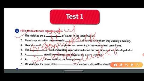 Test-01 | Class-8 | Part-01 | Collins English grammar and composition book