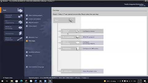 Bài 2: Khởi tạo 1 project mới, nạp (upload) chương trình xuống PLC S7-1200