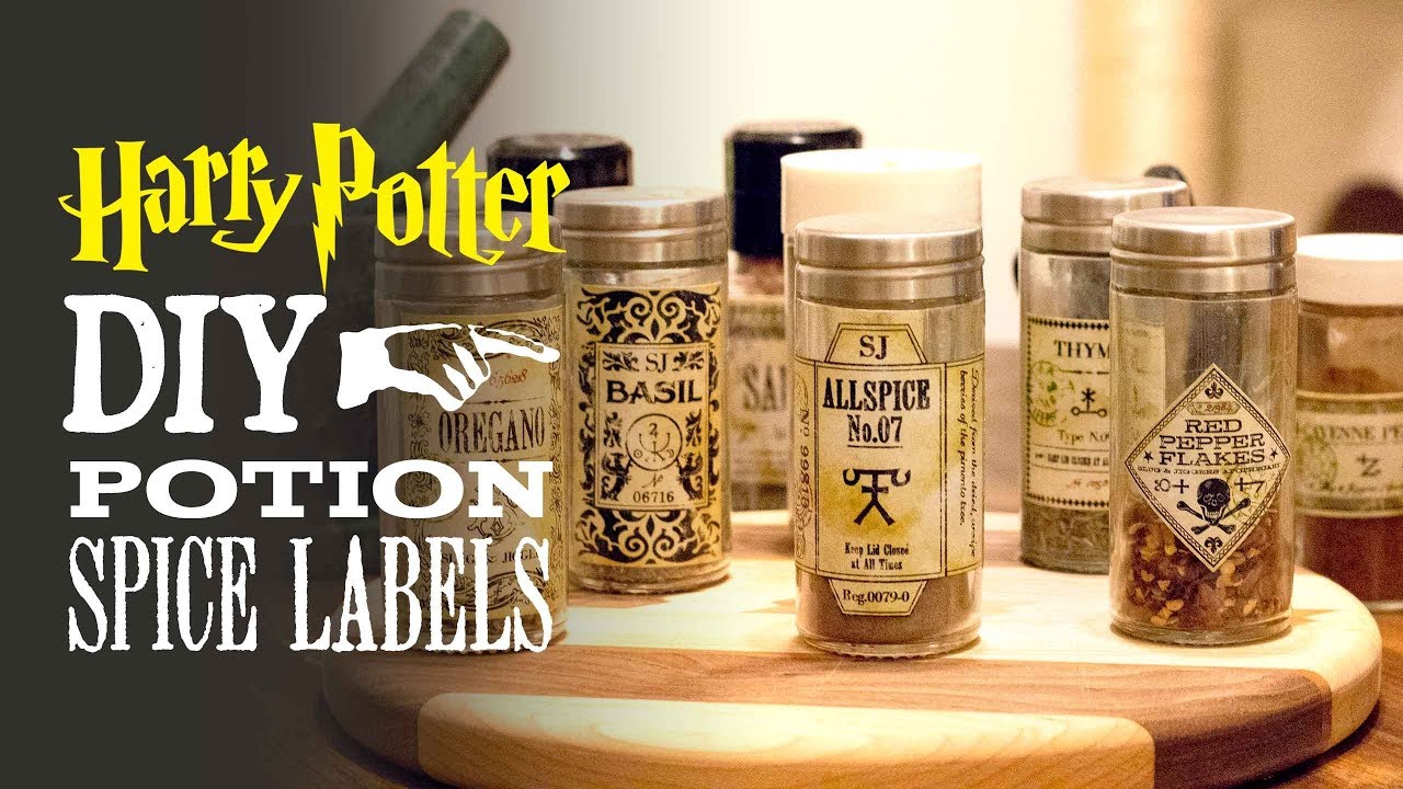 Potion Spice Labels - Harry Potter DIY 