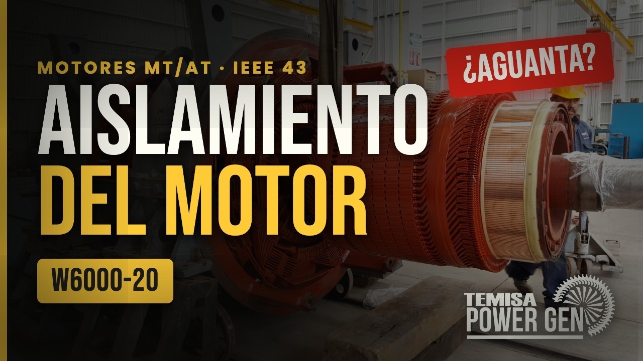Resistencia de aislamiento en motores (IEEE 43, W6000-20) | TEMISA