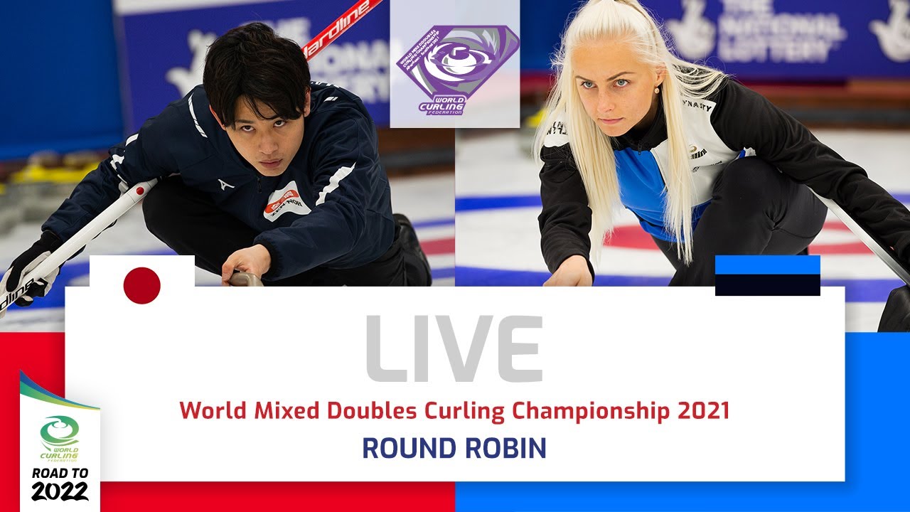 Japan v Estonia - Round robin - World Mixed Doubles Curling Championship 2021