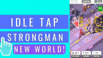 Idle Tap Strongman | New World : Sci Fi! | iOS / Android Mobile Gameplay
