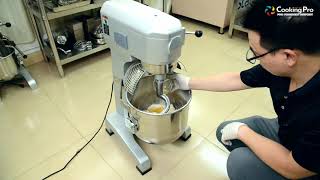 : 20 Liters planetary mixer operates with 5KG flour and 2.5KG water