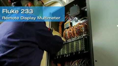 Fluke 233 Remote Display Digital Multimeter Electrical Video