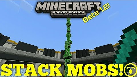 HOW TO STACK MOBS IN MINECRAFT 1.2 BETA! - SOLID ENTITIES ADDON!
