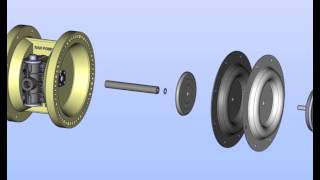 RANpump 1.5'' Polypropylene Diaphragm Pump Assembly Animation