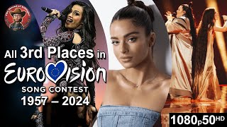 All 3rd Places 🥉 in Eurovision Song Contest (1957-2024)