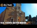 Rome guided tour ➧ Via Venti Settembre [4K Ultra HD]