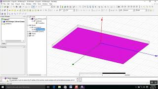 HFSS microstrip patch design for 30 GHz part 1