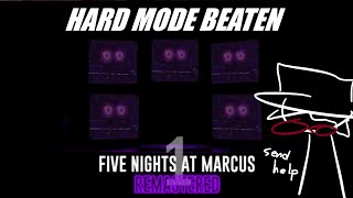 Five Nights at Marcus 1: REMASTERED - HARD MODE FIRST TRY! [ROBLOX]