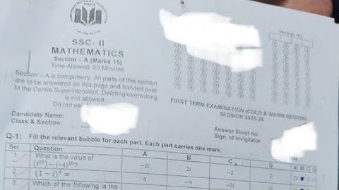 Mathematics class 10th Sendup First Term Paper 2025 #aps#apsacs#fbise