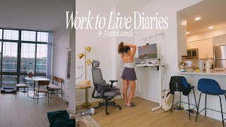 Work to Live Diaries: A normal 9-5 work week balancing life & dining room update in my new apartment