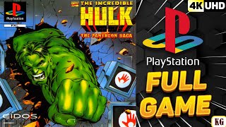 The Incredible Hulk: The Pantheon Saga | PS1 | 4K60ᶠᵖˢ UHD🔴 | Longplay Walkthrough Full Movie Game