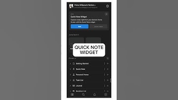 Quick Note Widget